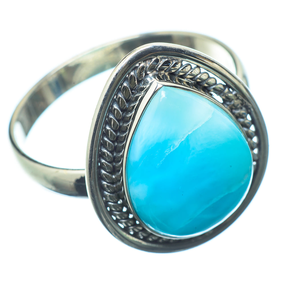 Larimar Rings handcrafted by Anasilvercos - RING22598