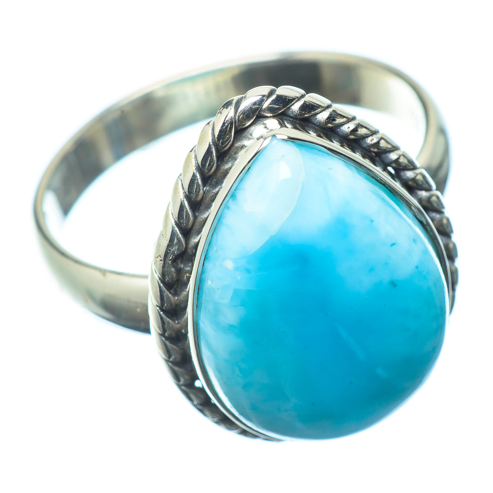 Larimar Rings handcrafted by Anasilvercos - RING22611