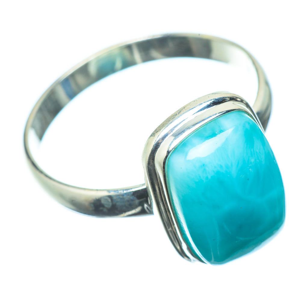Larimar Rings handcrafted by Anasilvercos - RING22649
