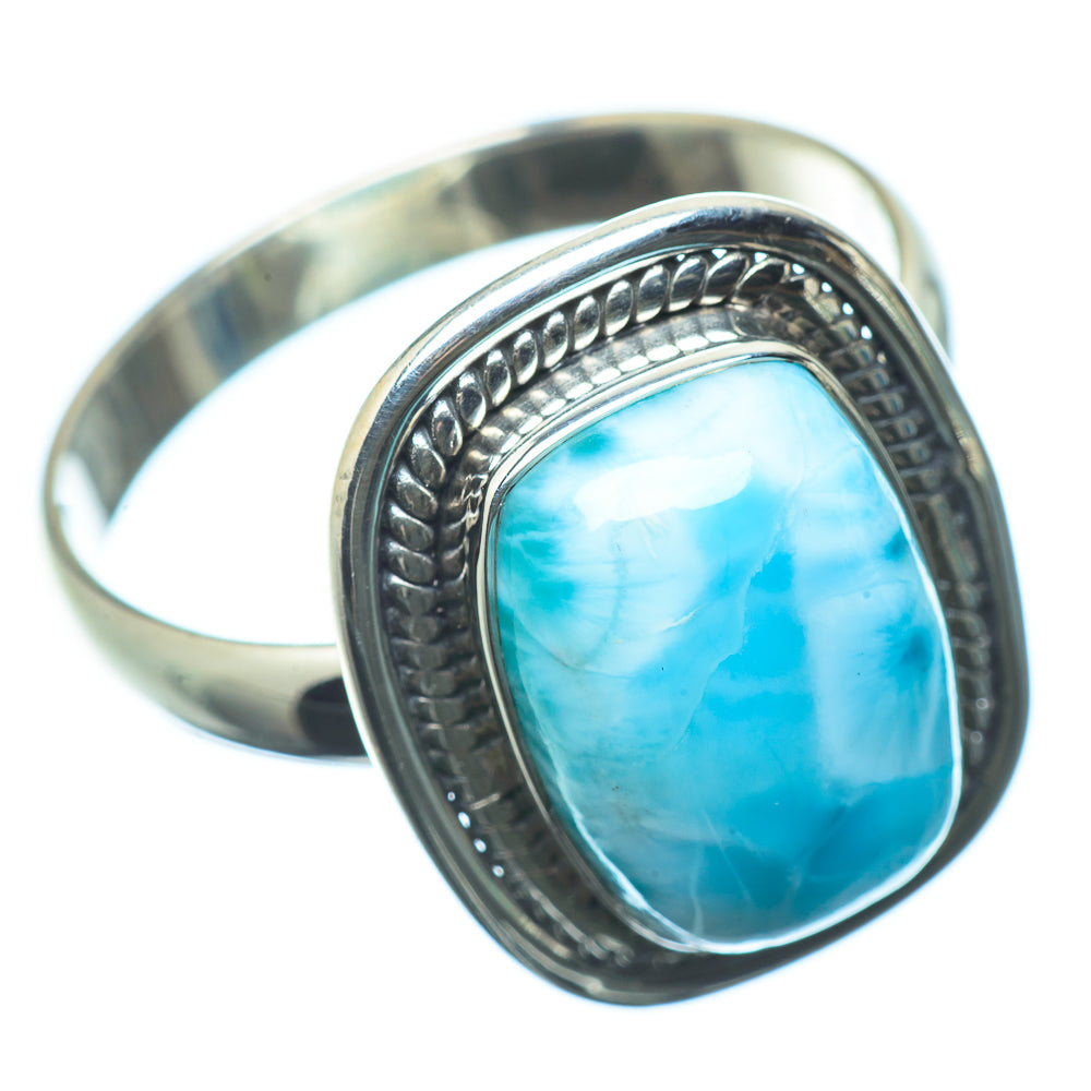 Larimar Rings handcrafted by Anasilvercos - RING22677
