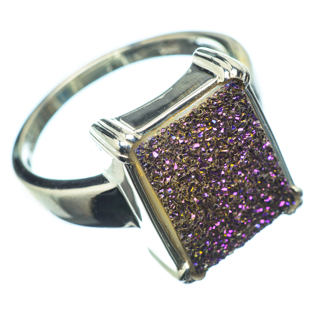 Titanium Druzy Rings handcrafted by Anasilvercos - RING22747