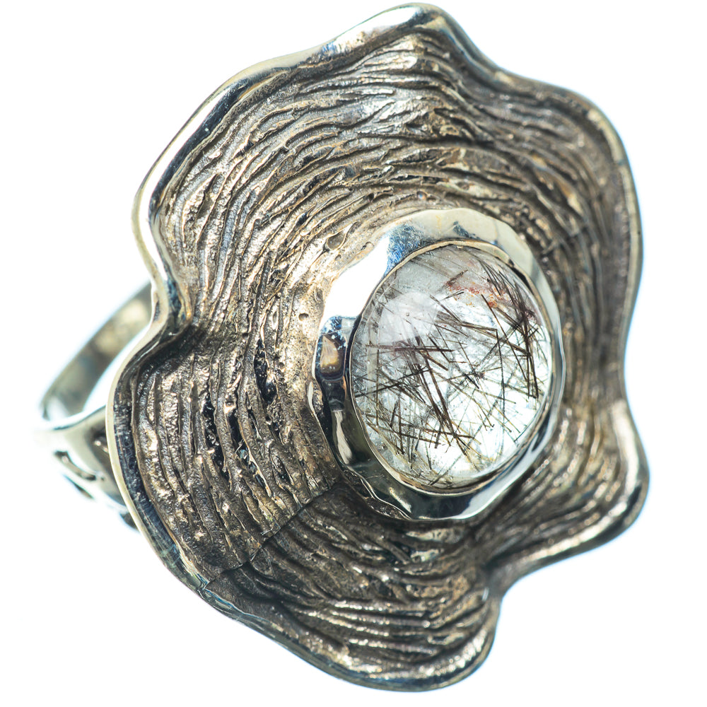 Tourmalinated Quartz Rings handcrafted by Anasilvercos - RING22750