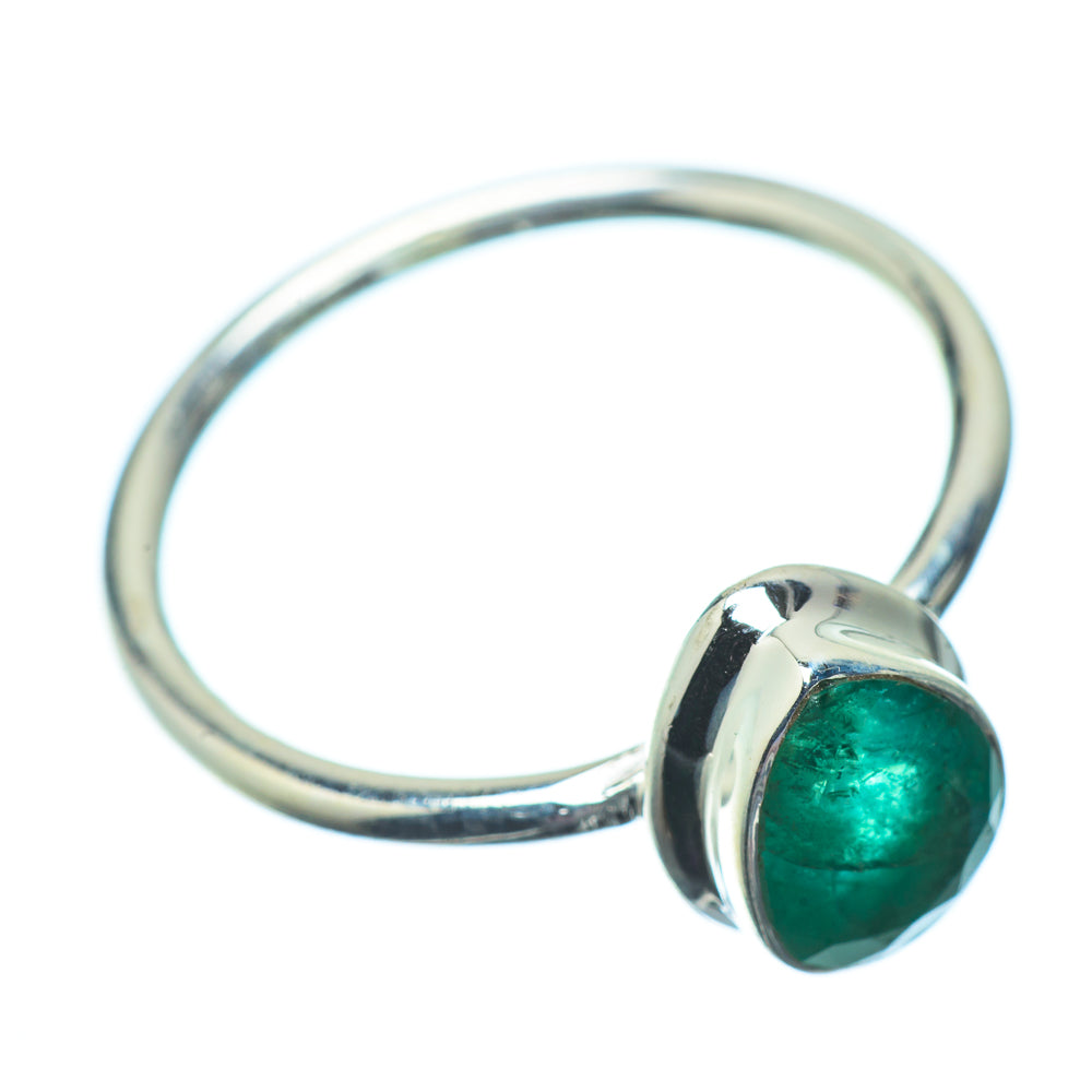 Zambian Emerald Rings handcrafted by Anasilvercos - RING22816