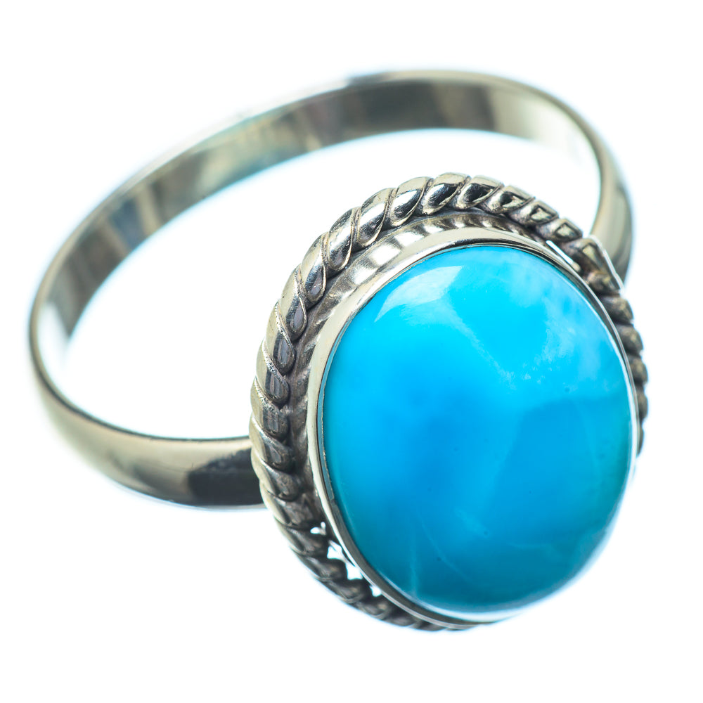 Larimar Rings handcrafted by Anasilvercos - RING22840