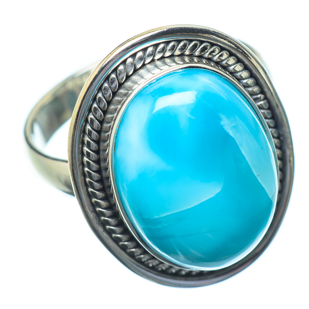 Larimar Rings handcrafted by Anasilvercos - RING22922