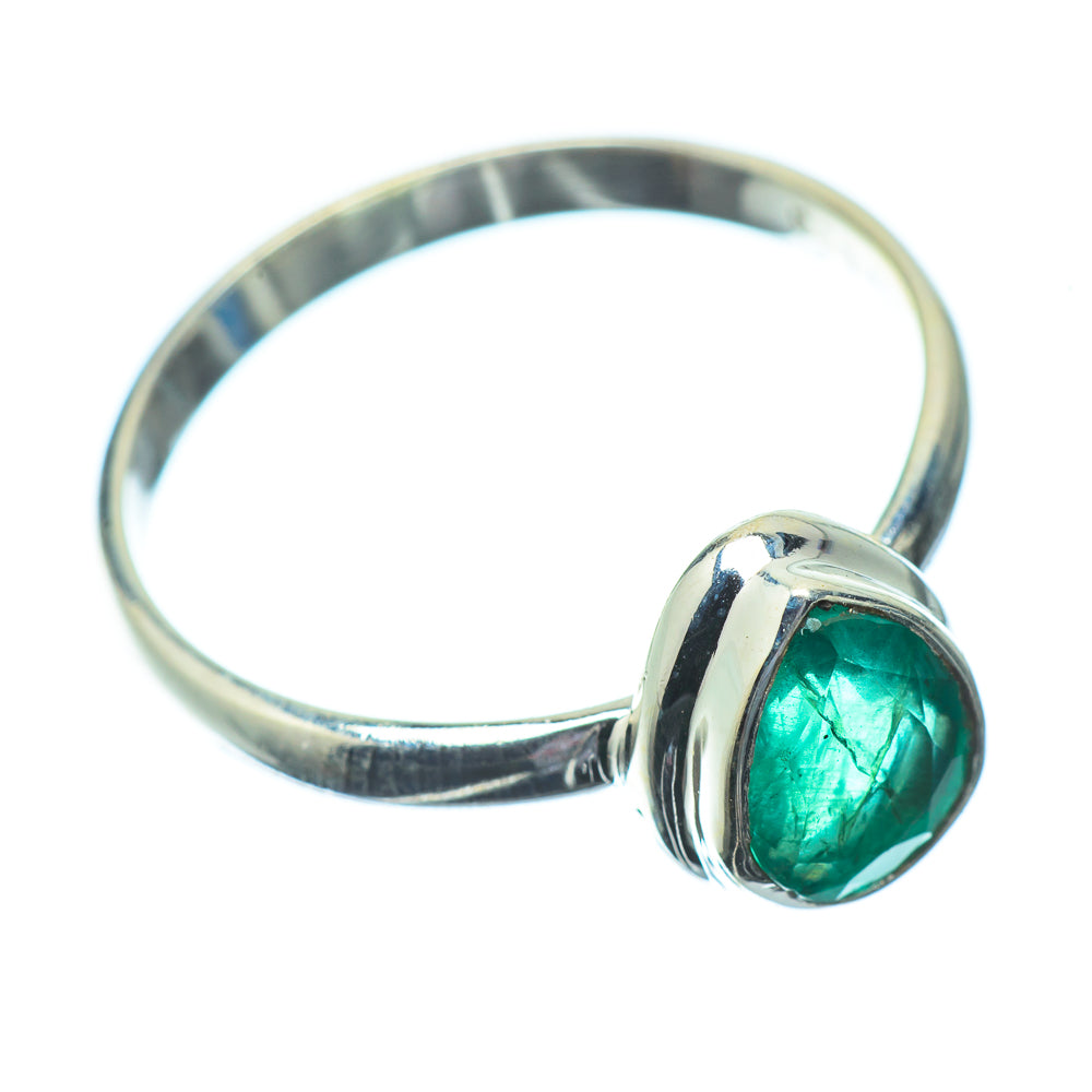 Zambian Emerald Rings handcrafted by Anasilvercos - RING22955
