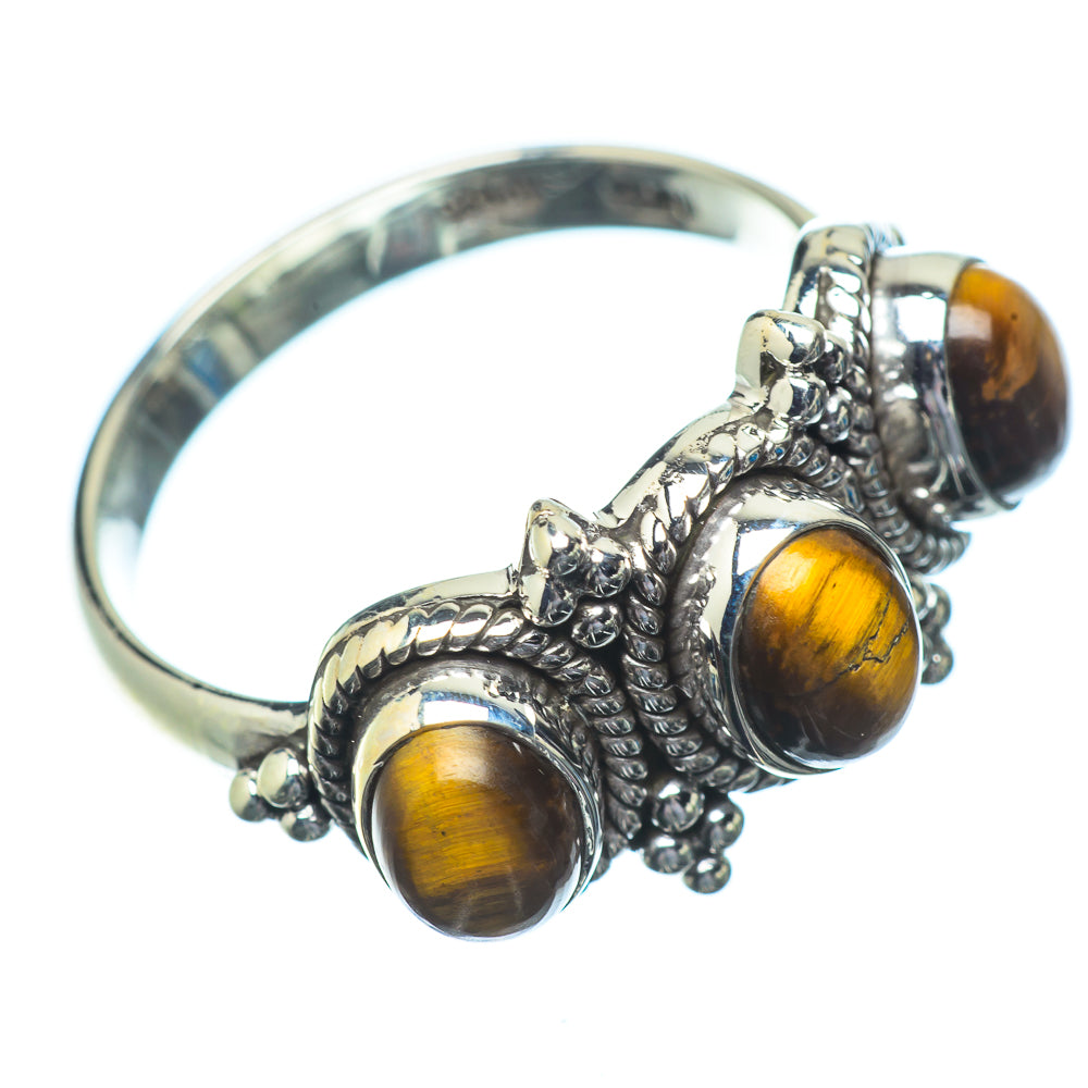 Tiger Eye Rings handcrafted by Anasilvercos - RING22956
