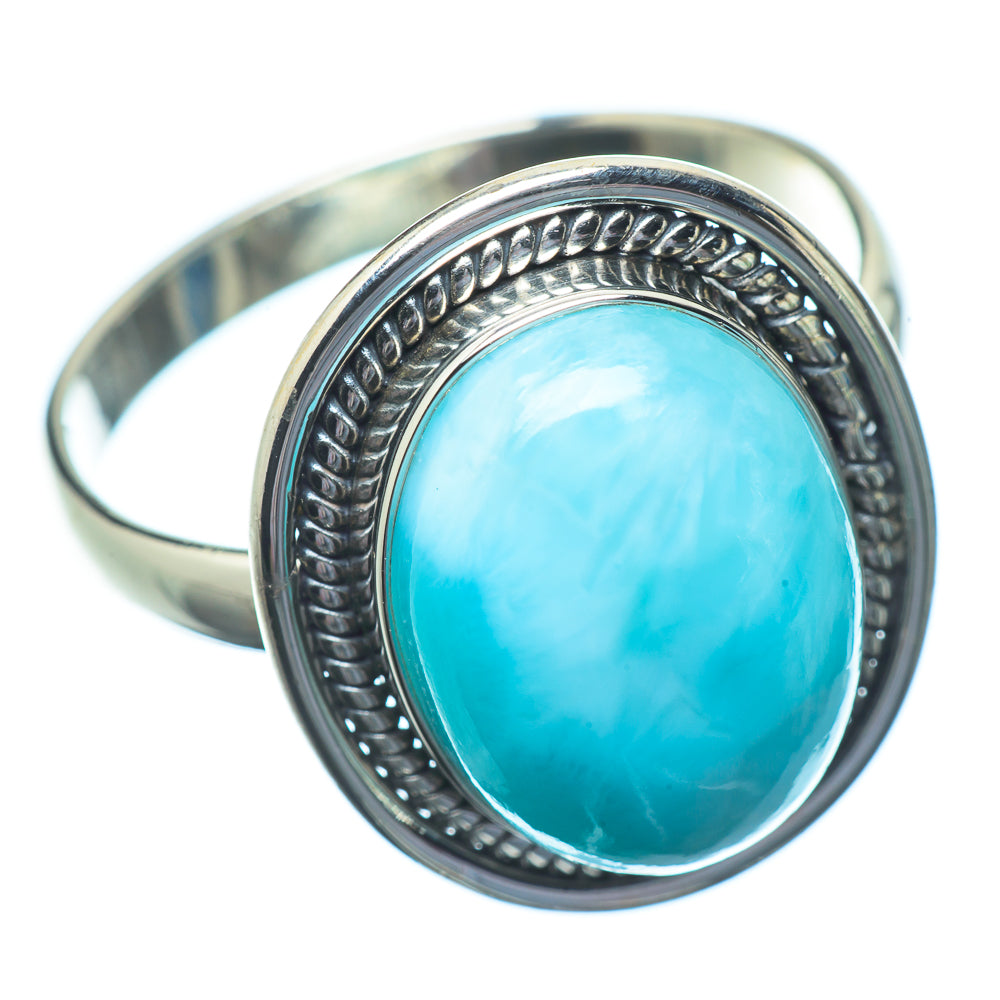 Larimar Rings handcrafted by Anasilvercos - RING22978