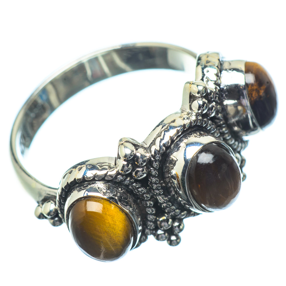 Tiger Eye Rings handcrafted by Anasilvercos - RING22985