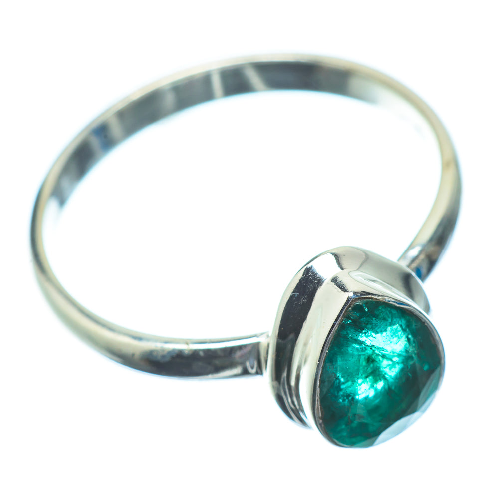 Zambian Emerald Rings handcrafted by Anasilvercos - RING23007