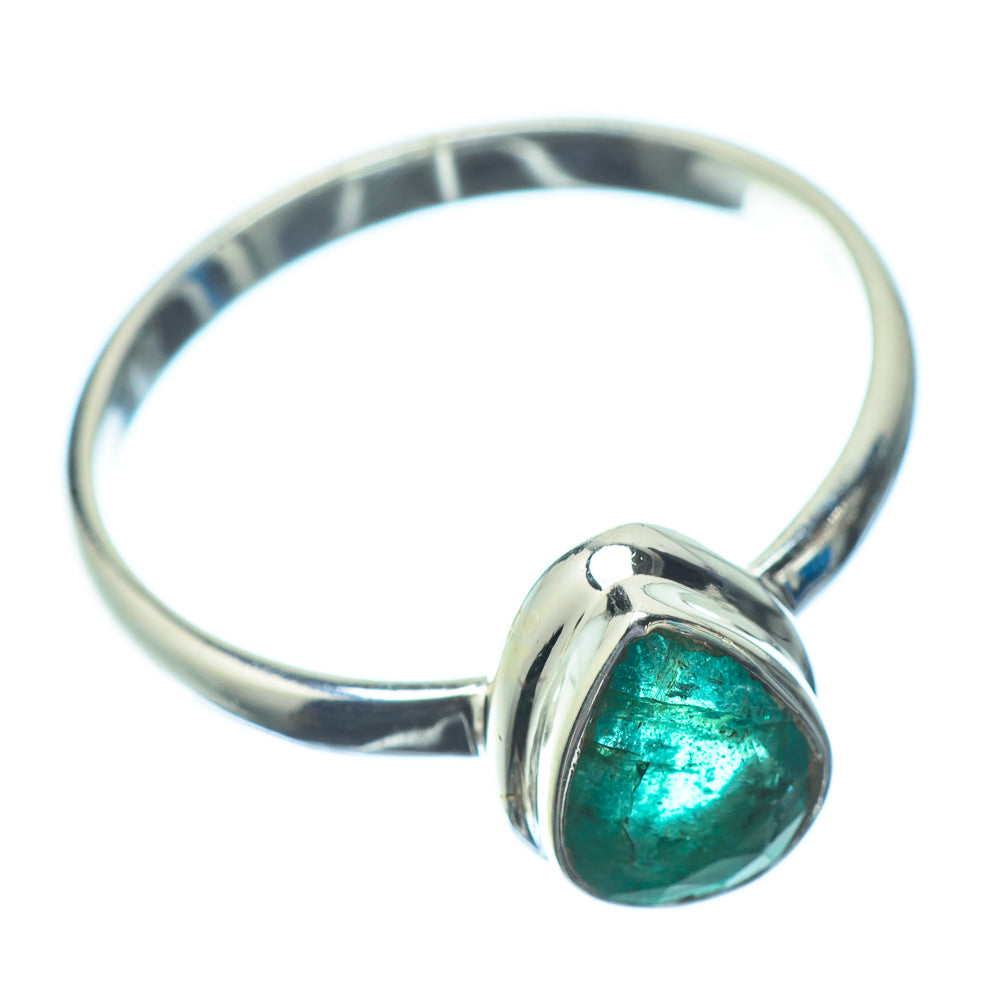 Zambian Emerald Rings handcrafted by Anasilvercos - RING23033