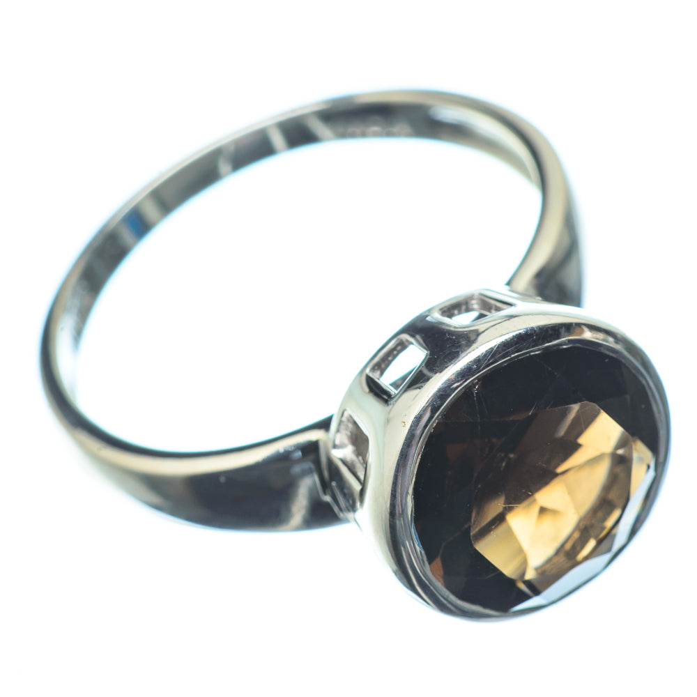 Smoky Quartz Rings handcrafted by Anasilvercos - RING23077