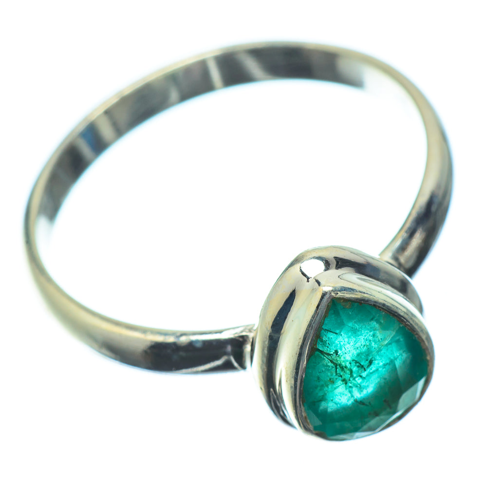 Zambian Emerald Rings handcrafted by Anasilvercos - RING23111