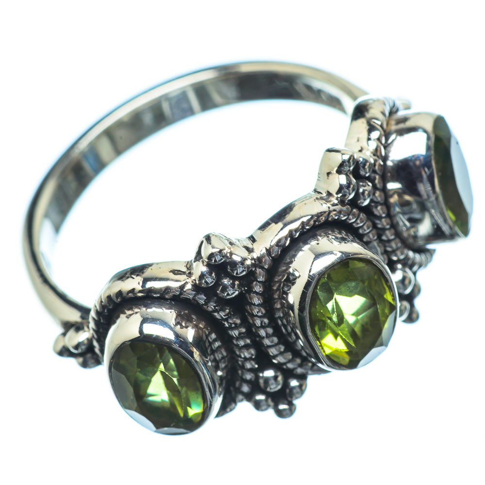 Peridot Rings handcrafted by Anasilvercos - RING23518