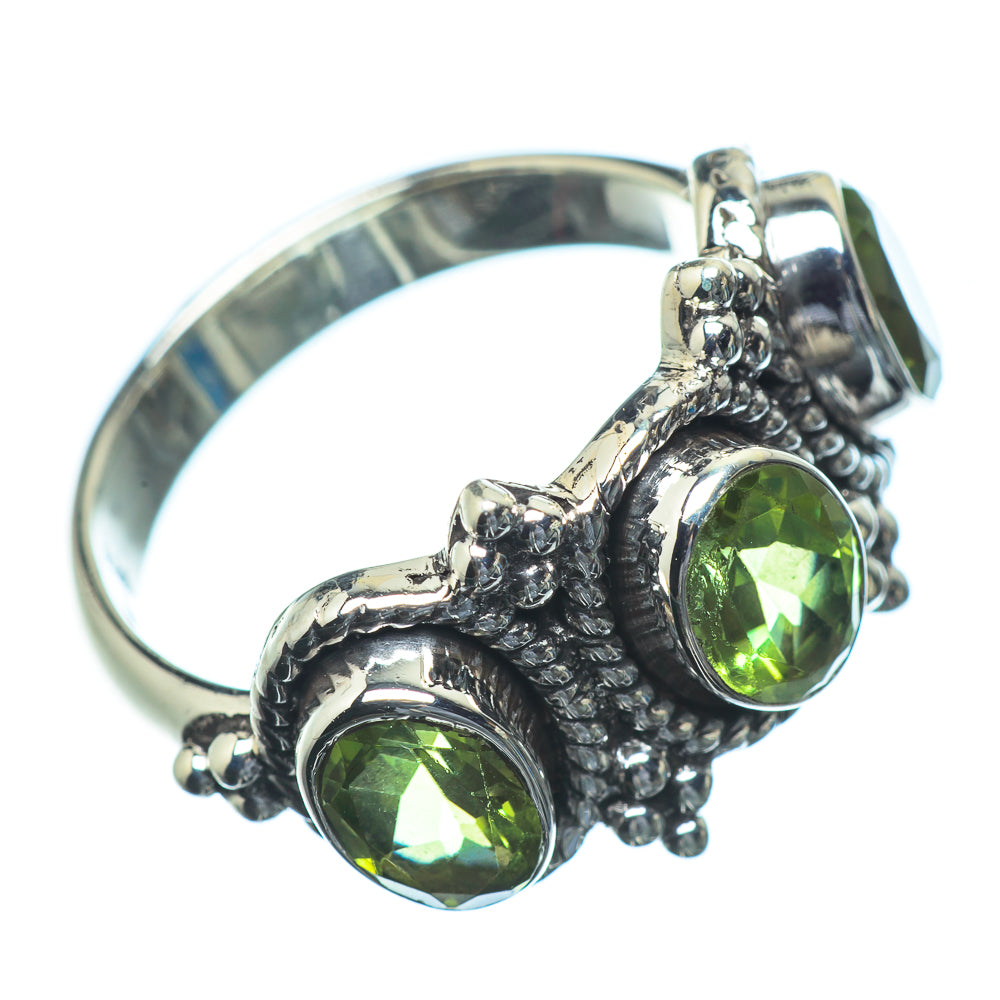 Peridot Rings handcrafted by Anasilvercos - RING23687