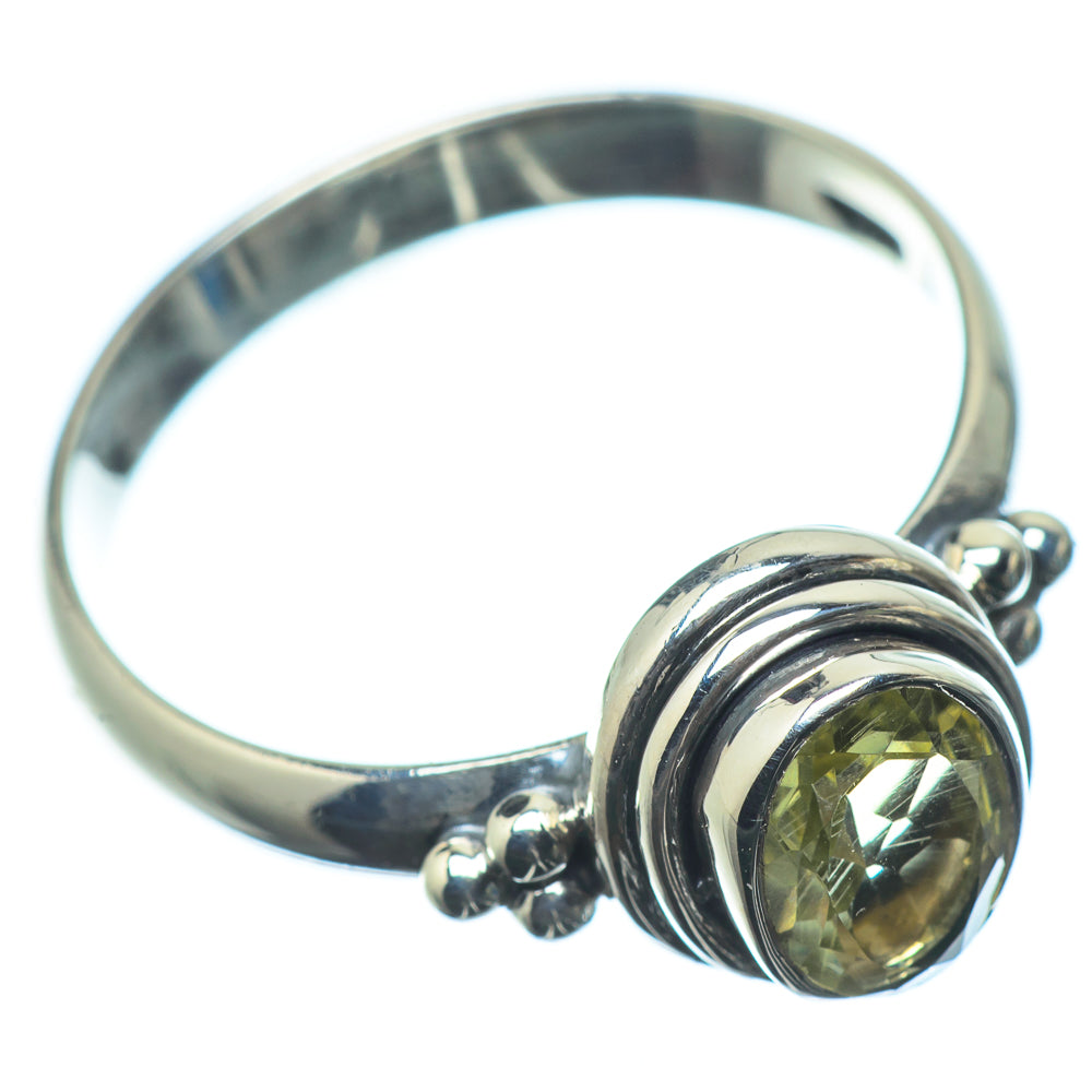 Lemon Quartz Rings handcrafted by Anasilvercos - RING23958