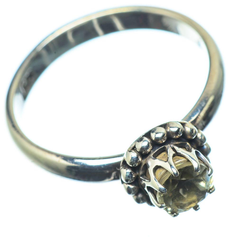 Lemon Quartz Rings handcrafted by Anasilvercos - RING23959