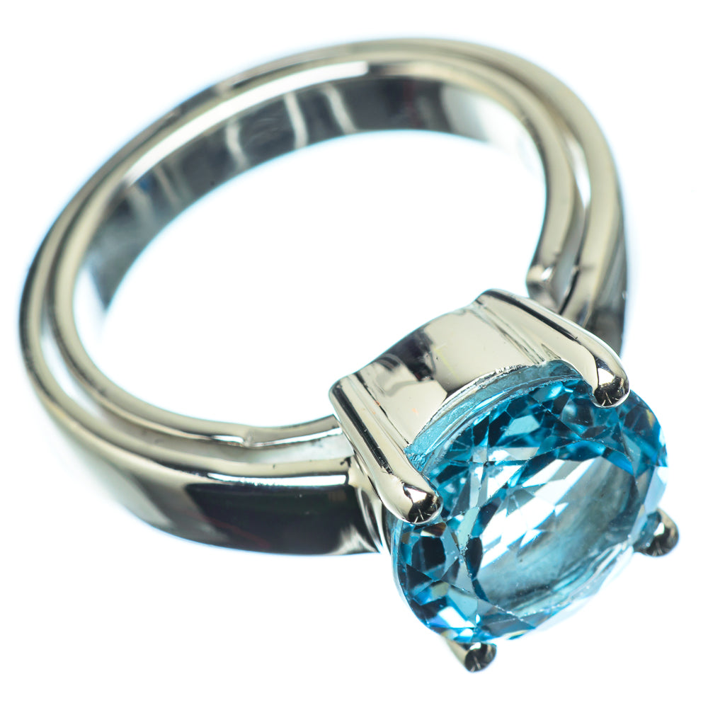 Blue Topaz Rings handcrafted by Anasilvercos - RING23960