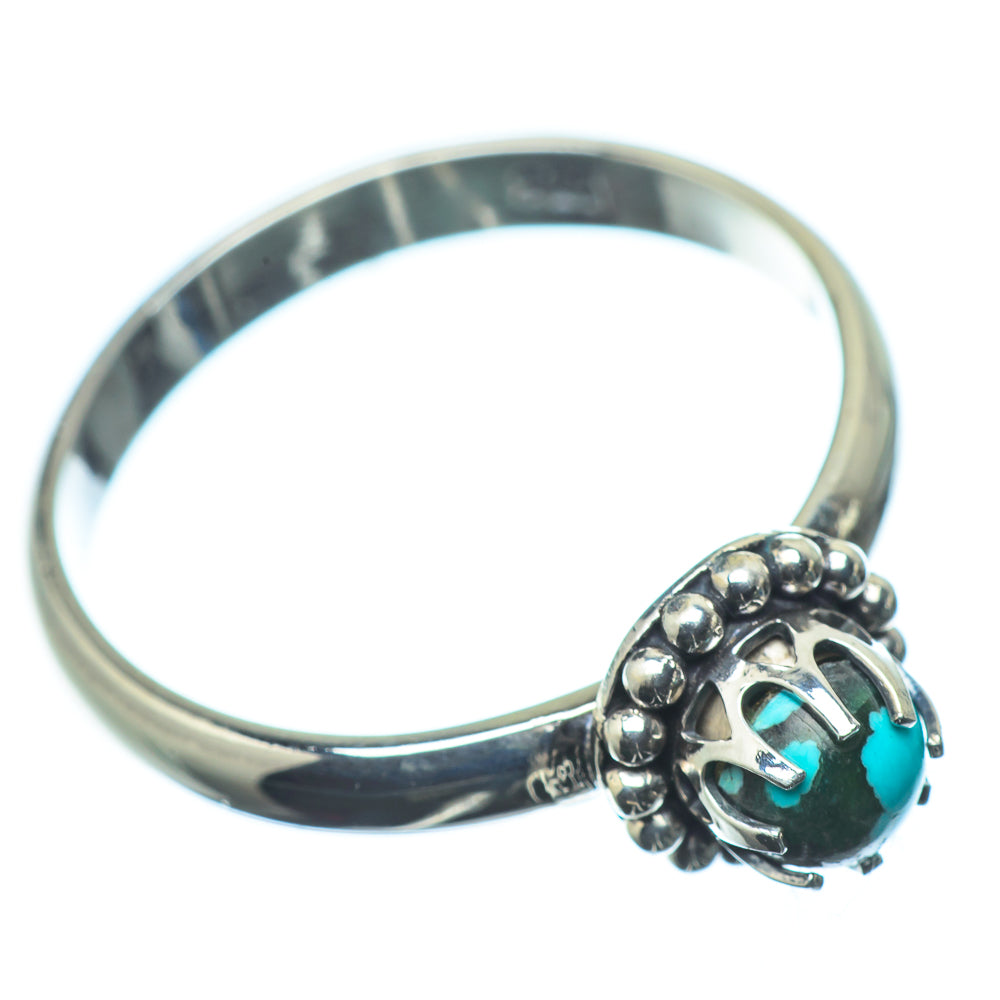 Tibetan Turquoise Rings handcrafted by Anasilvercos - RING24013