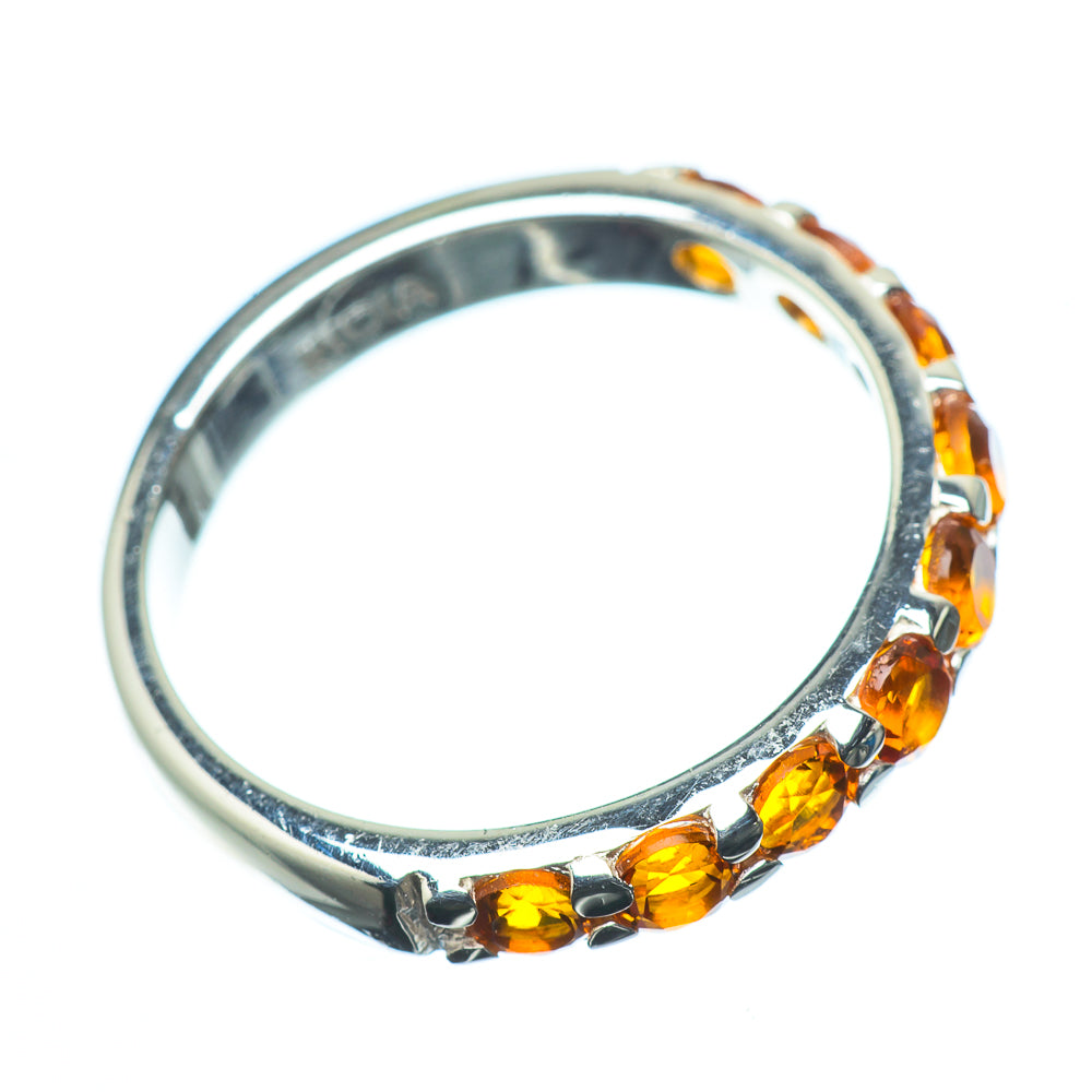 Mandarin Citrine Rings handcrafted by Anasilvercos - RING24019
