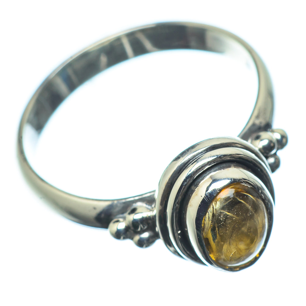 Rutilated Quartz Rings handcrafted by Anasilvercos - RING24104