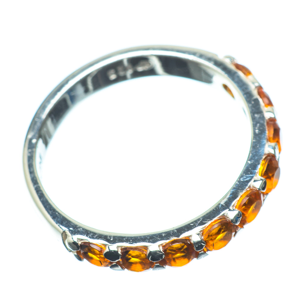 Mandarin Citrine Rings handcrafted by Anasilvercos - RING24188
