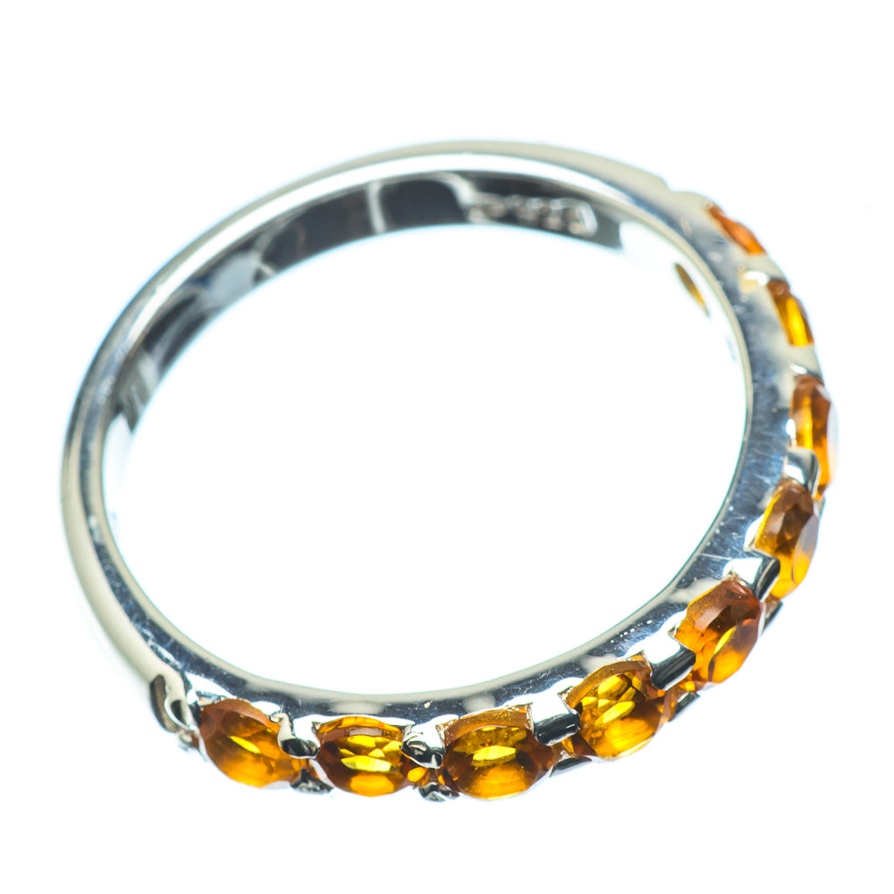 Mandarin Citrine Rings handcrafted by Anasilvercos - RING24198