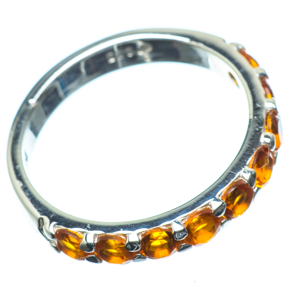 Mandarin Citrine Rings handcrafted by Anasilvercos - RING24300