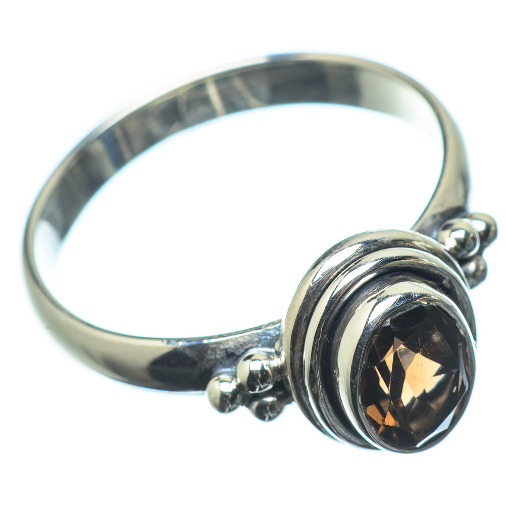 Smoky Quartz Rings handcrafted by Anasilvercos - RING24354