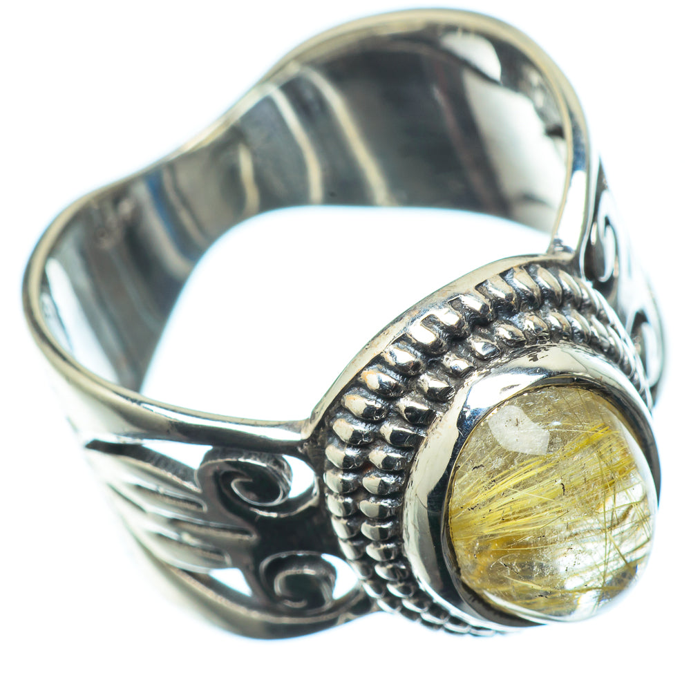 Rutilated Quartz Rings handcrafted by Anasilvercos - RING24366