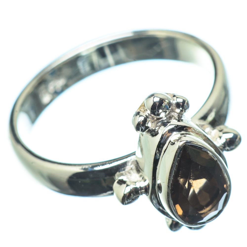 Smoky Quartz Rings handcrafted by Anasilvercos - RING24461