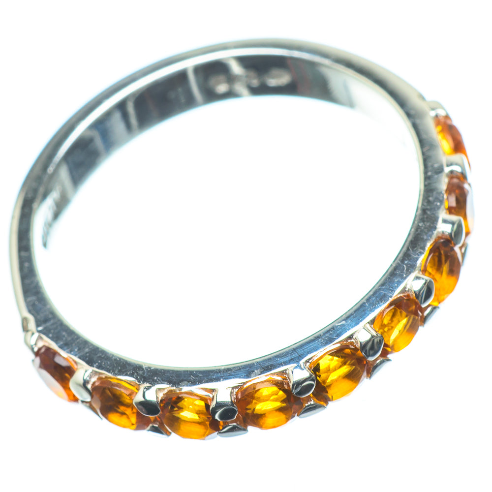 Mandarin Citrine Rings handcrafted by Anasilvercos - RING24489