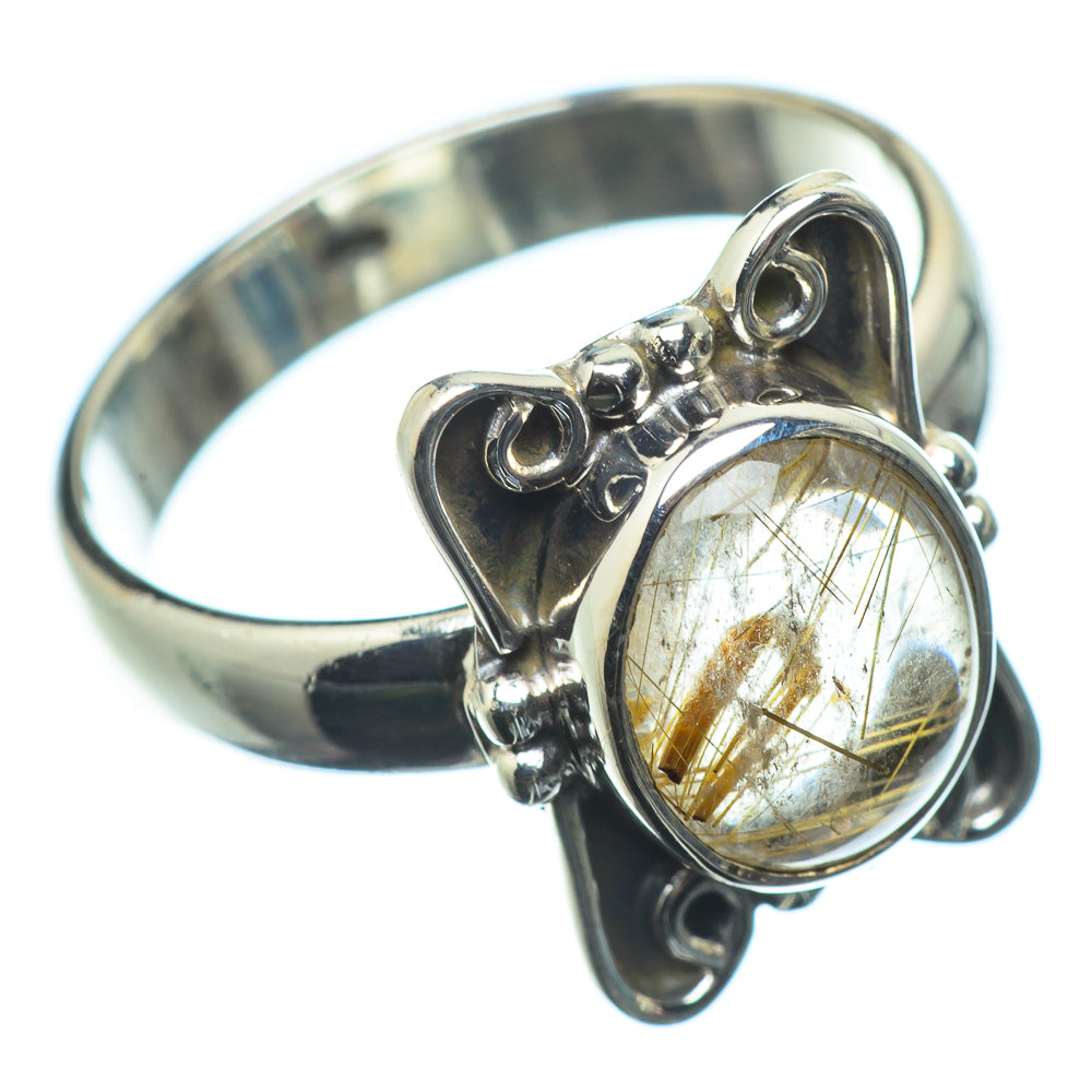 Rutilated Quartz Rings handcrafted by Anasilvercos - RING24498