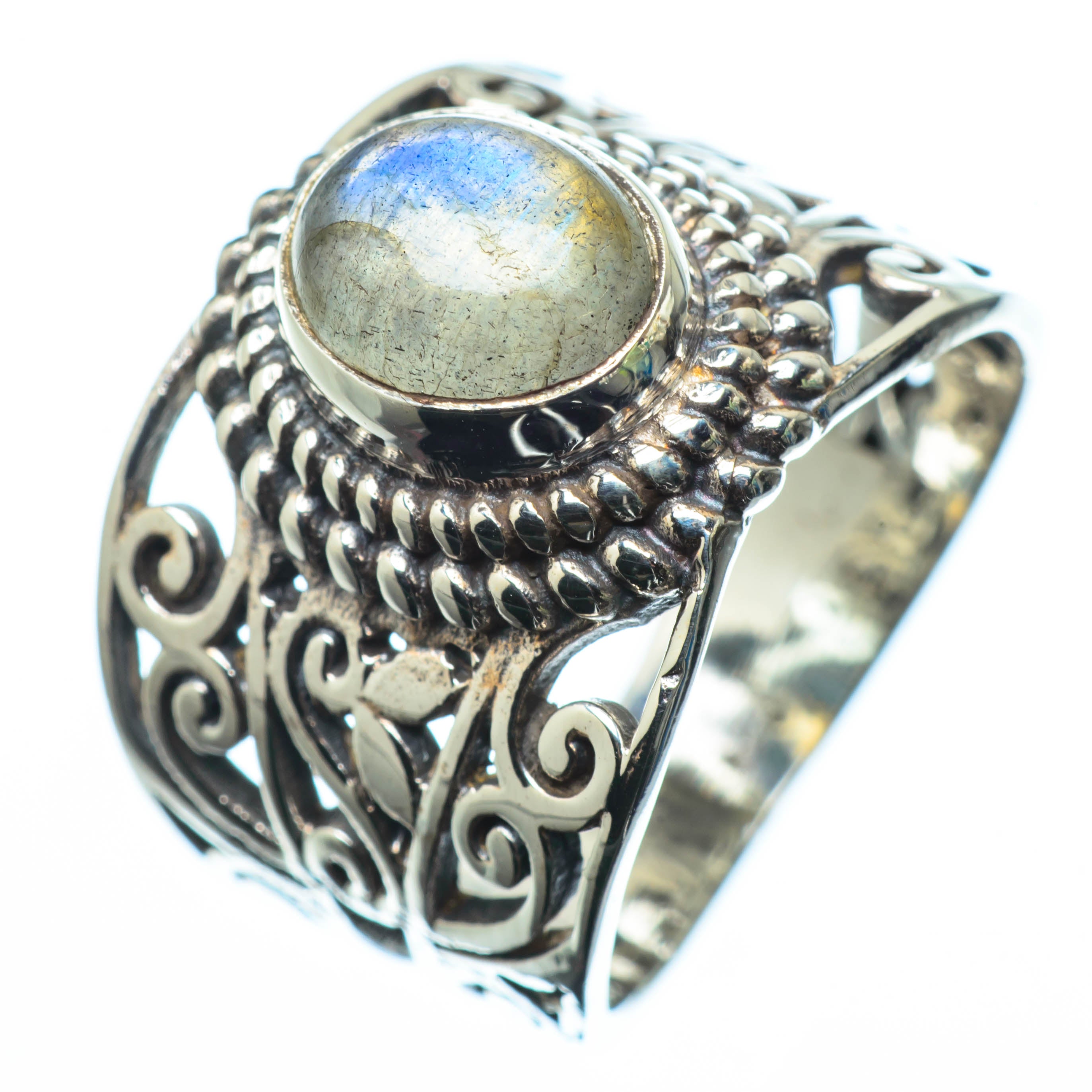 Labradorite Rings handcrafted by Anasilvercos - RING24687