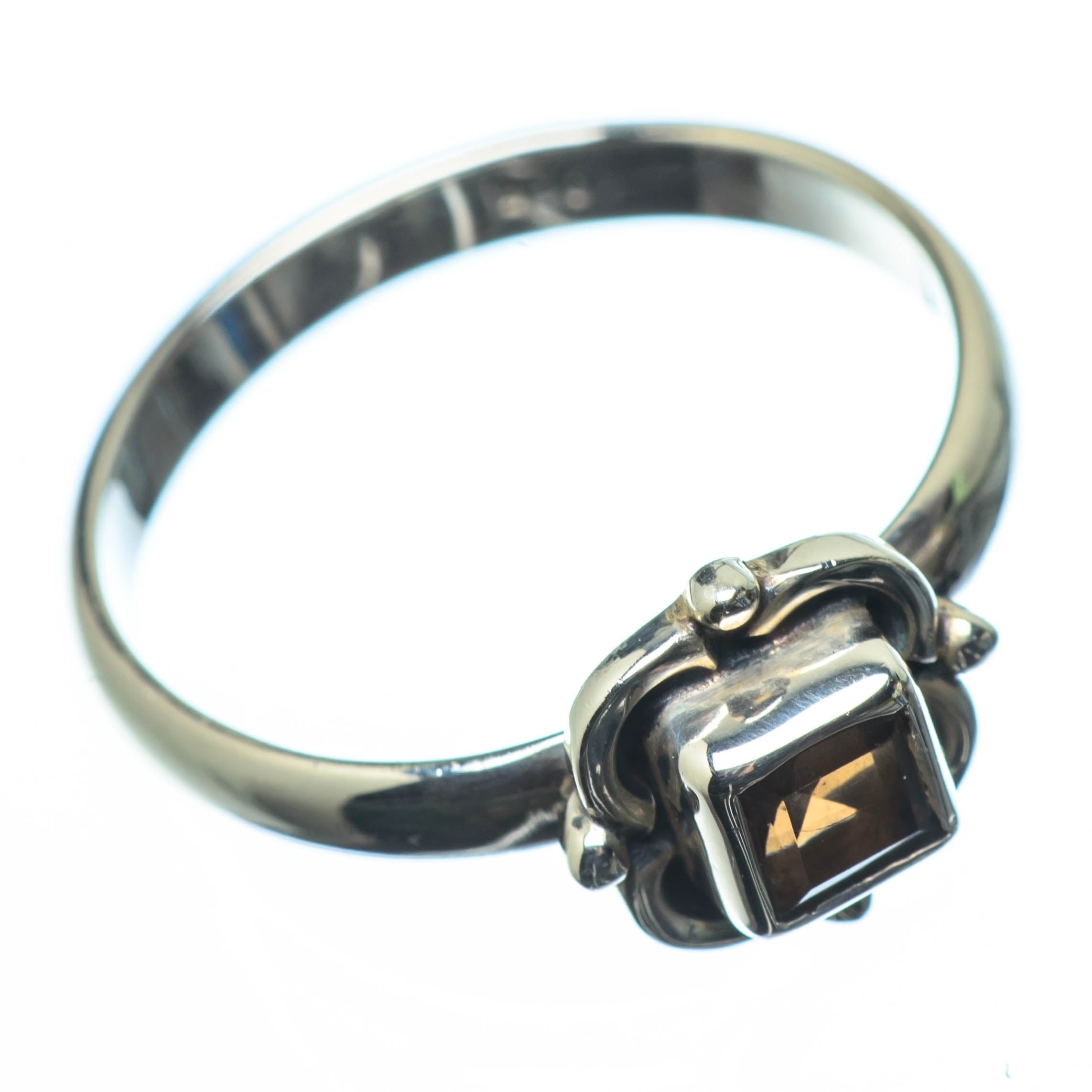 Smoky Quartz Rings handcrafted by Anasilvercos - RING24697