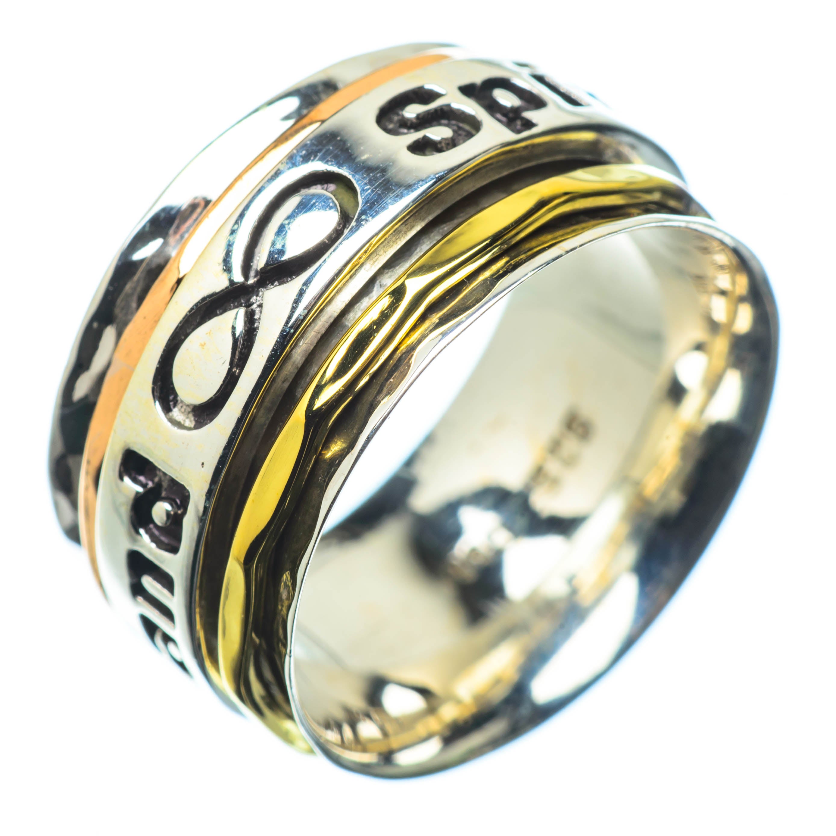 Meditation Spinner Rings handcrafted by Anasilvercos - RING24706 - Photo 2