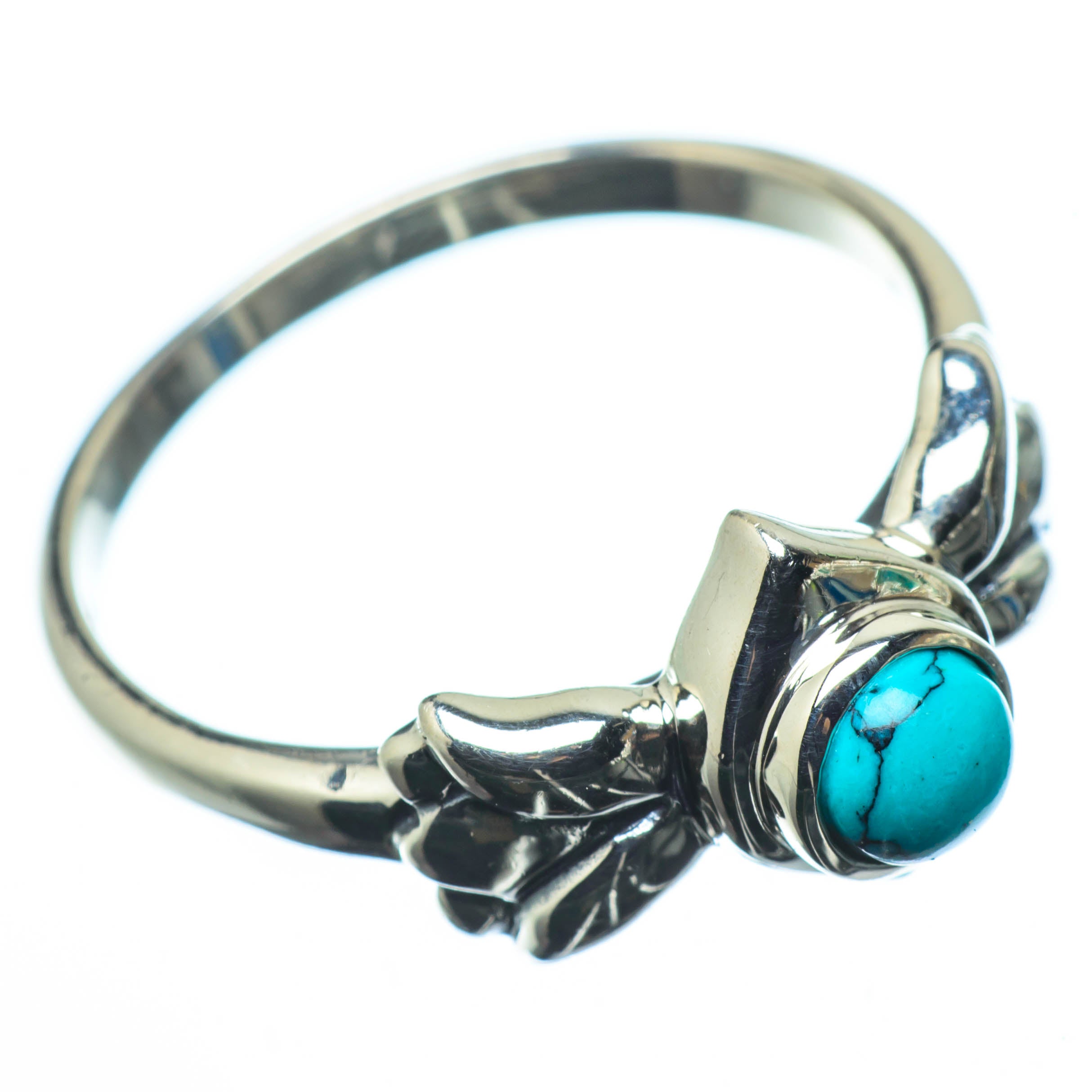 Tibetan Turquoise Rings handcrafted by Anasilvercos - RING24718