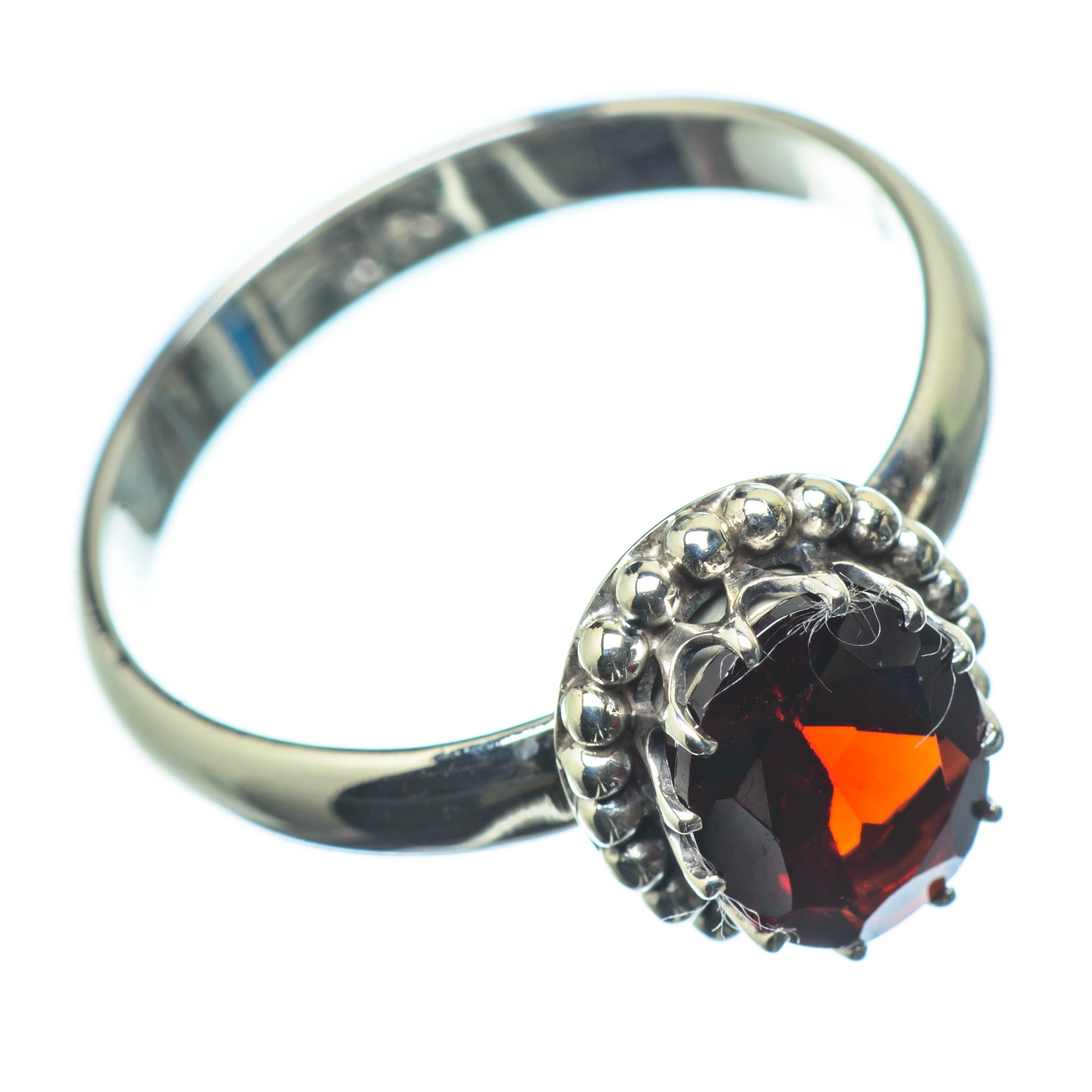 Garnet Rings handcrafted by Anasilvercos - RING24821