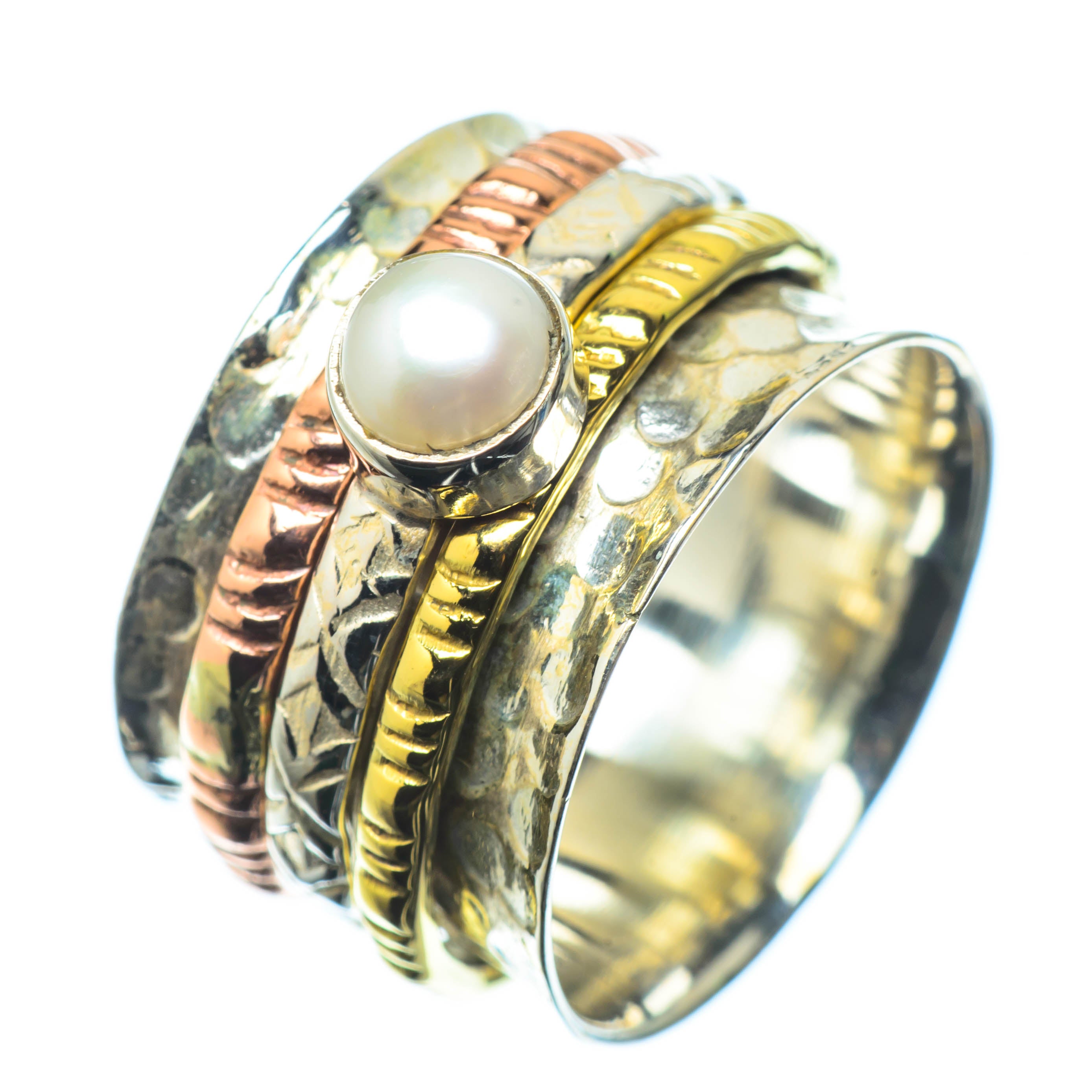 Meditation Spinner Rings handcrafted by Anasilvercos - RING24825