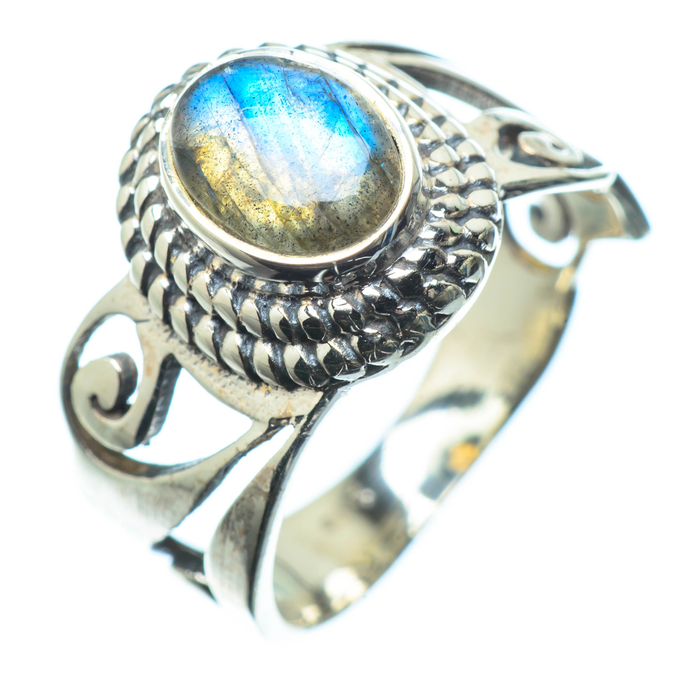 Labradorite Rings handcrafted by Anasilvercos - RING24838