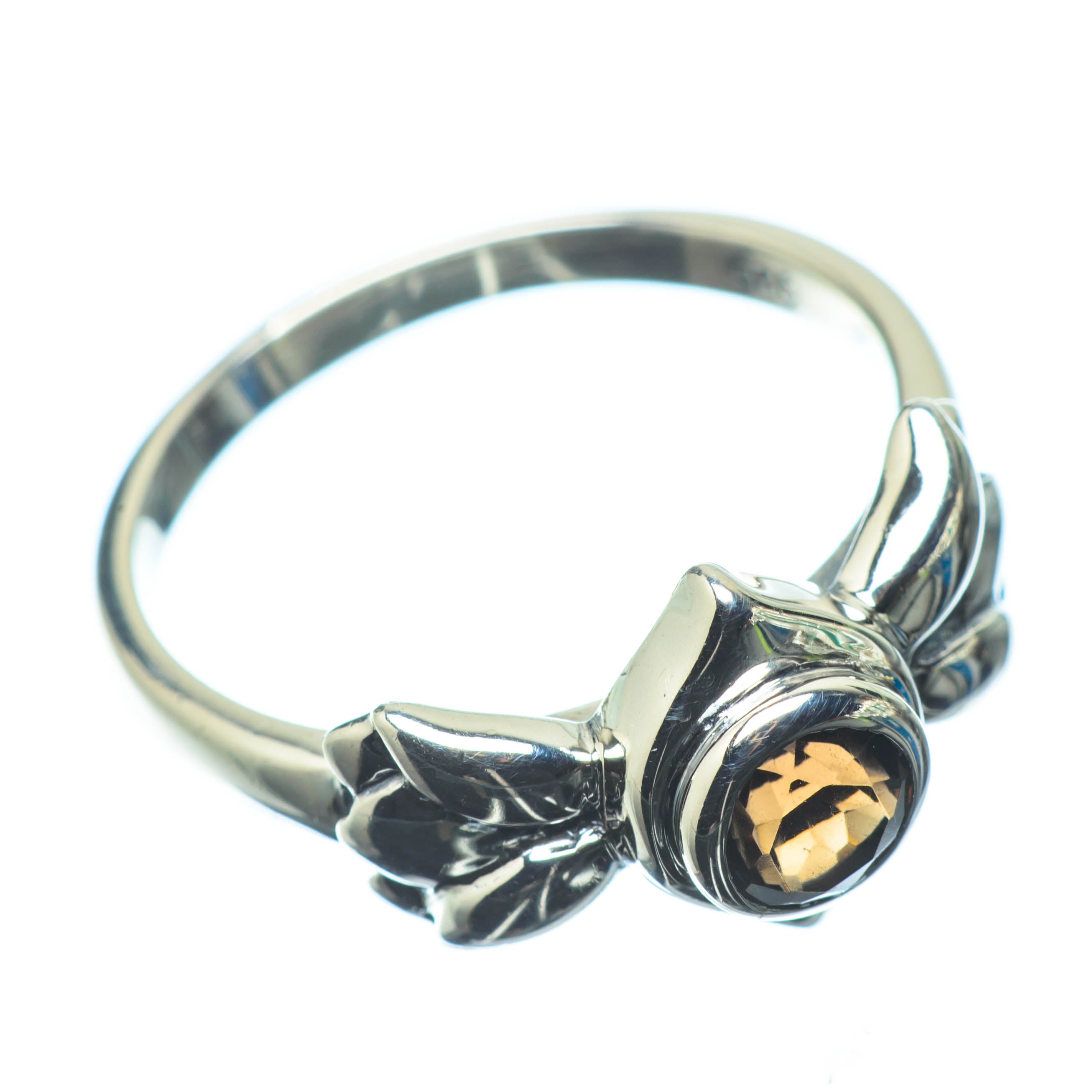 Smoky Quartz Rings handcrafted by Anasilvercos - RING24901