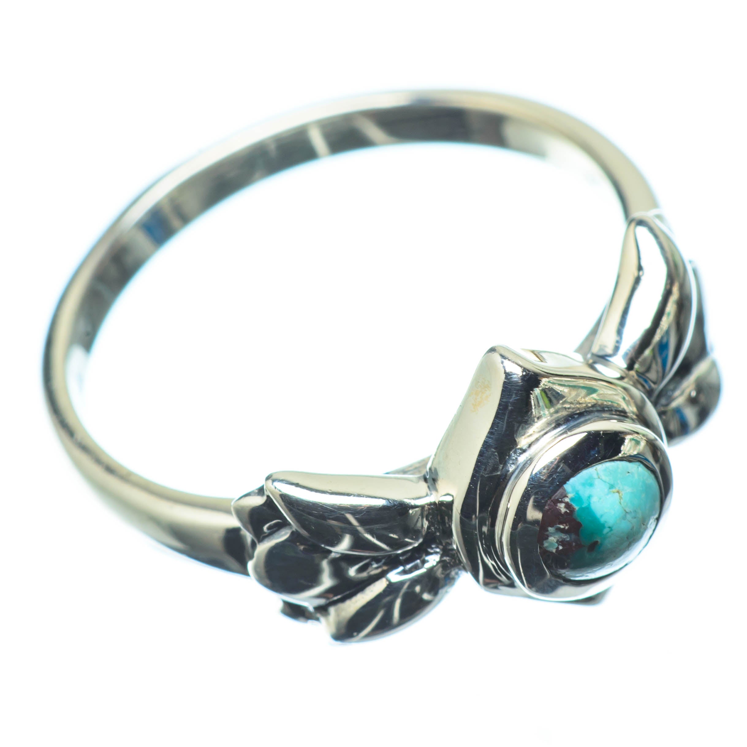 Tibetan Turquoise Rings handcrafted by Anasilvercos - RING24922