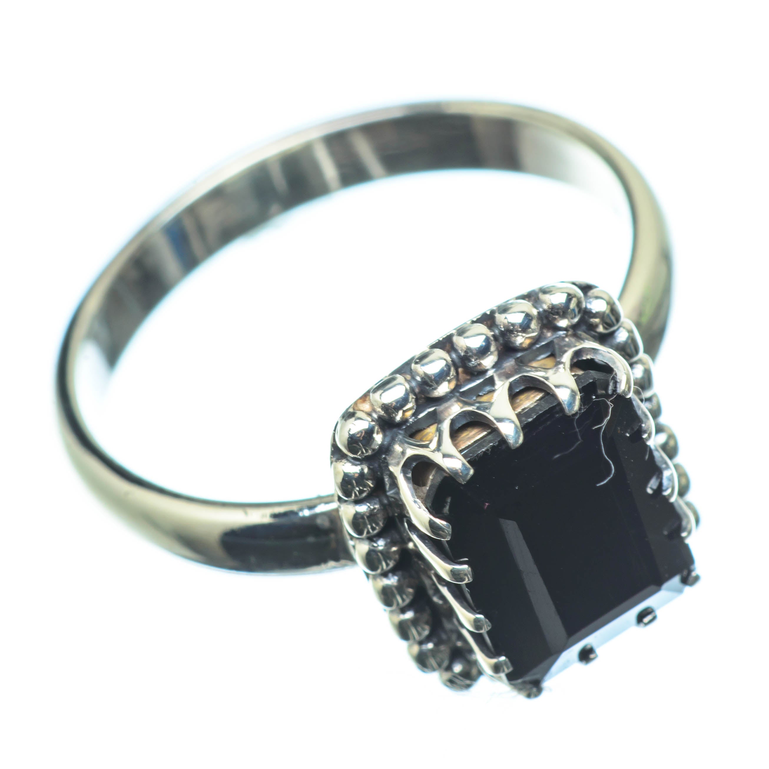 Black Onyx Rings handcrafted by Anasilvercos - RING24943