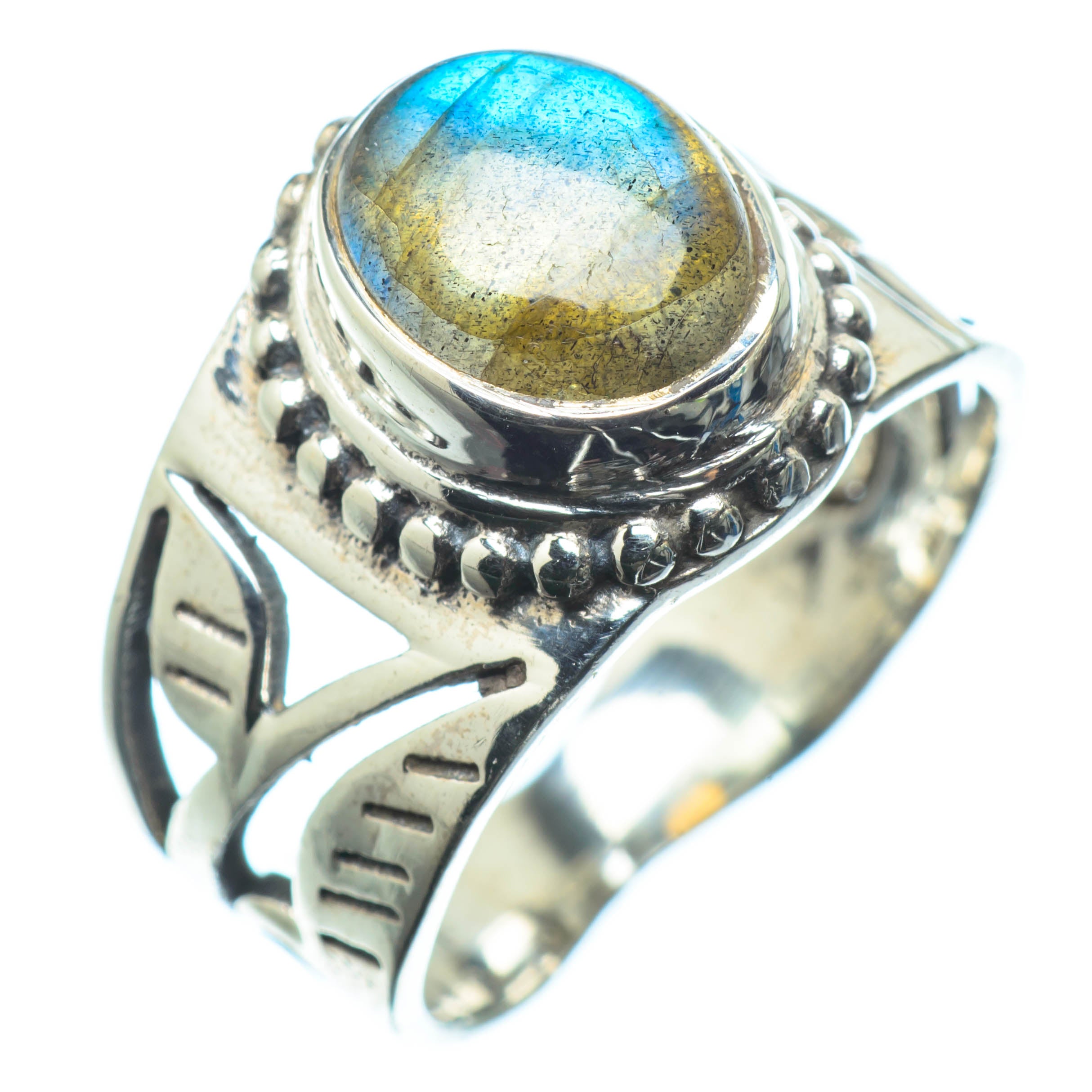 Labradorite Rings handcrafted by Anasilvercos - RING25054