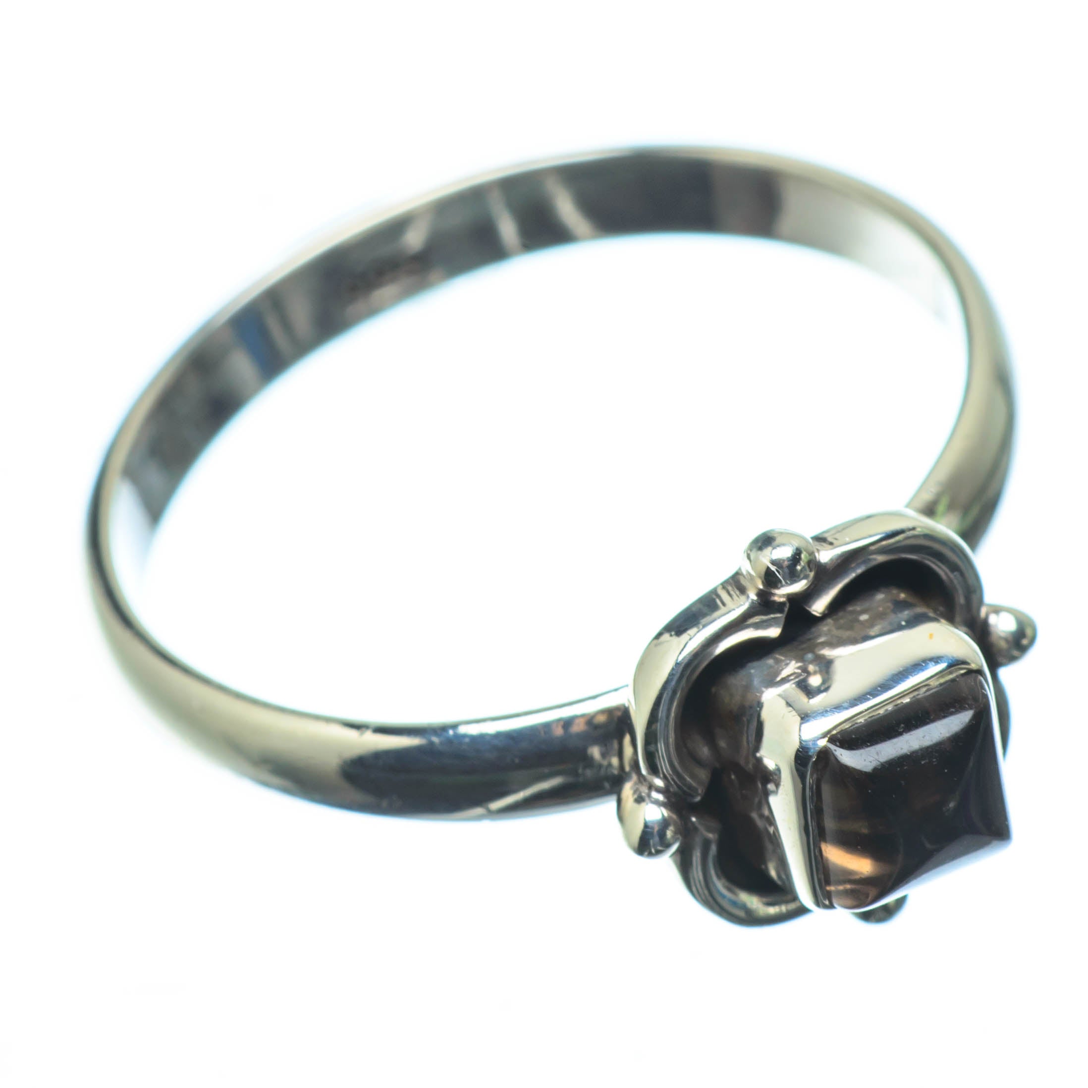 Smoky Quartz Rings handcrafted by Anasilvercos - RING25124