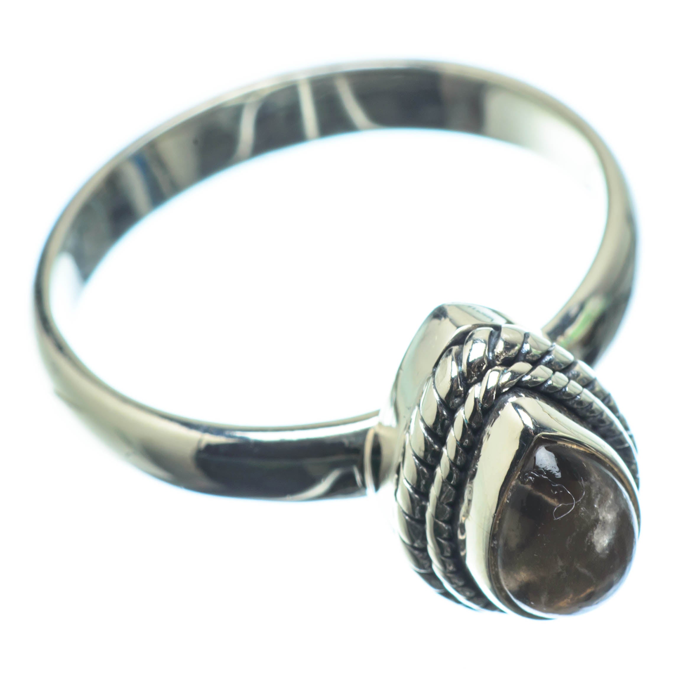 Smoky Quartz Rings handcrafted by Anasilvercos - RING25179