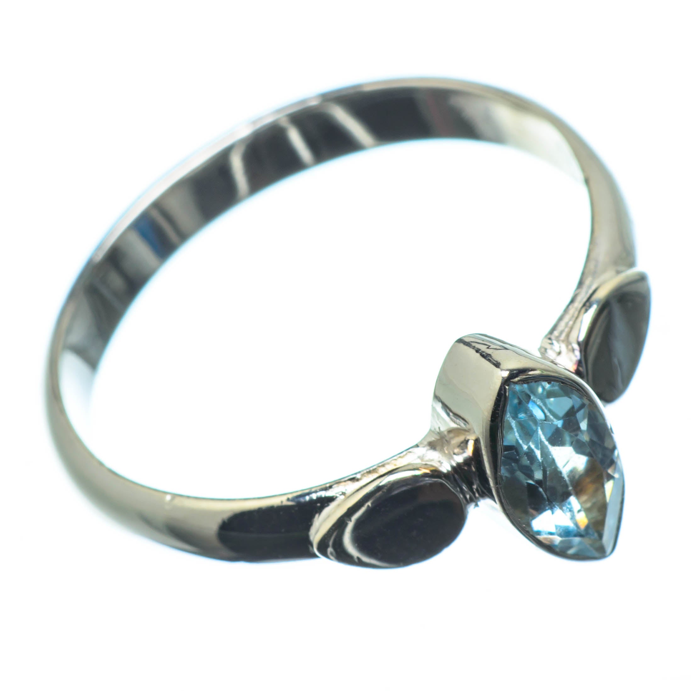 Blue Topaz Rings handcrafted by Anasilvercos - RING25226