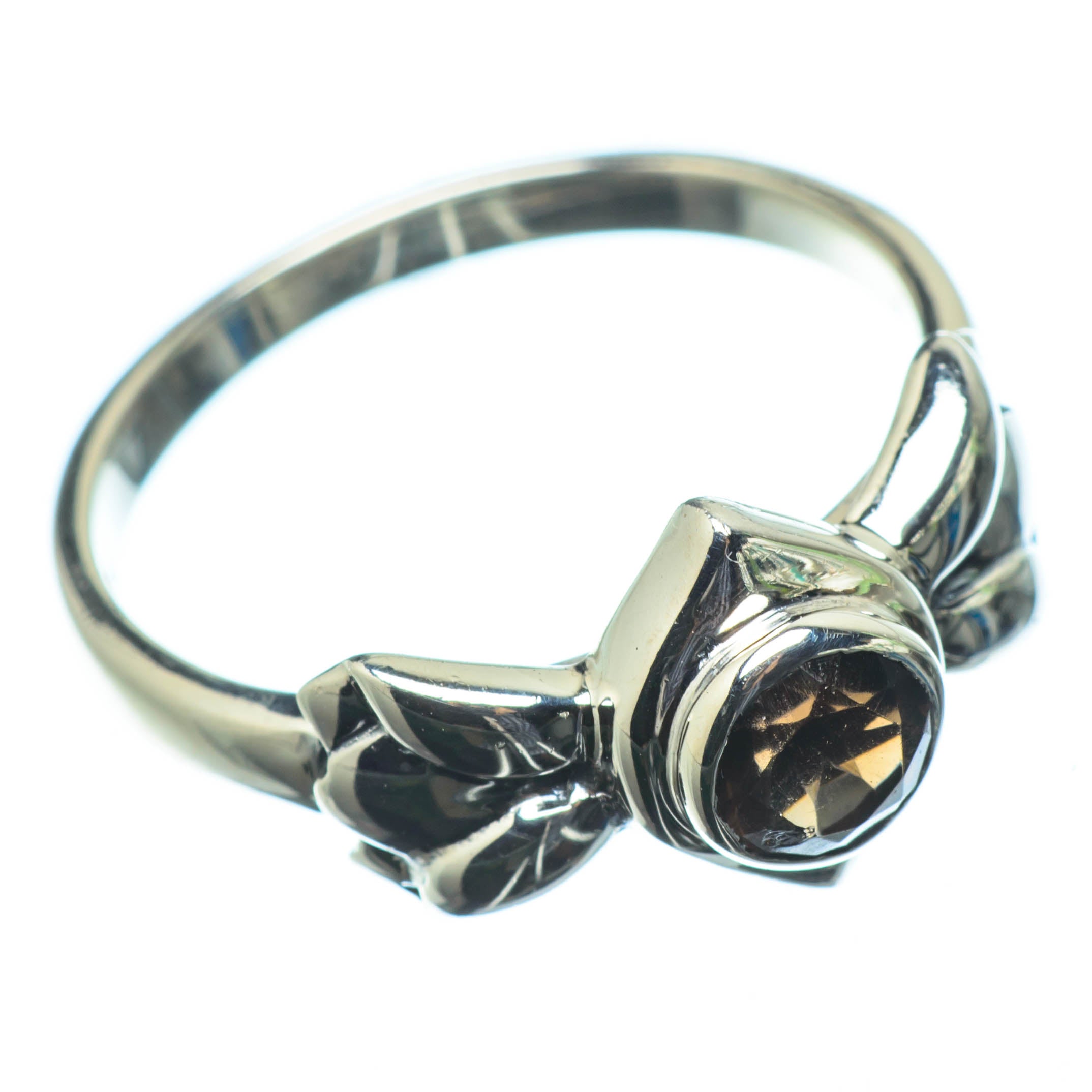 Smoky Quartz Rings handcrafted by Anasilvercos - RING25274