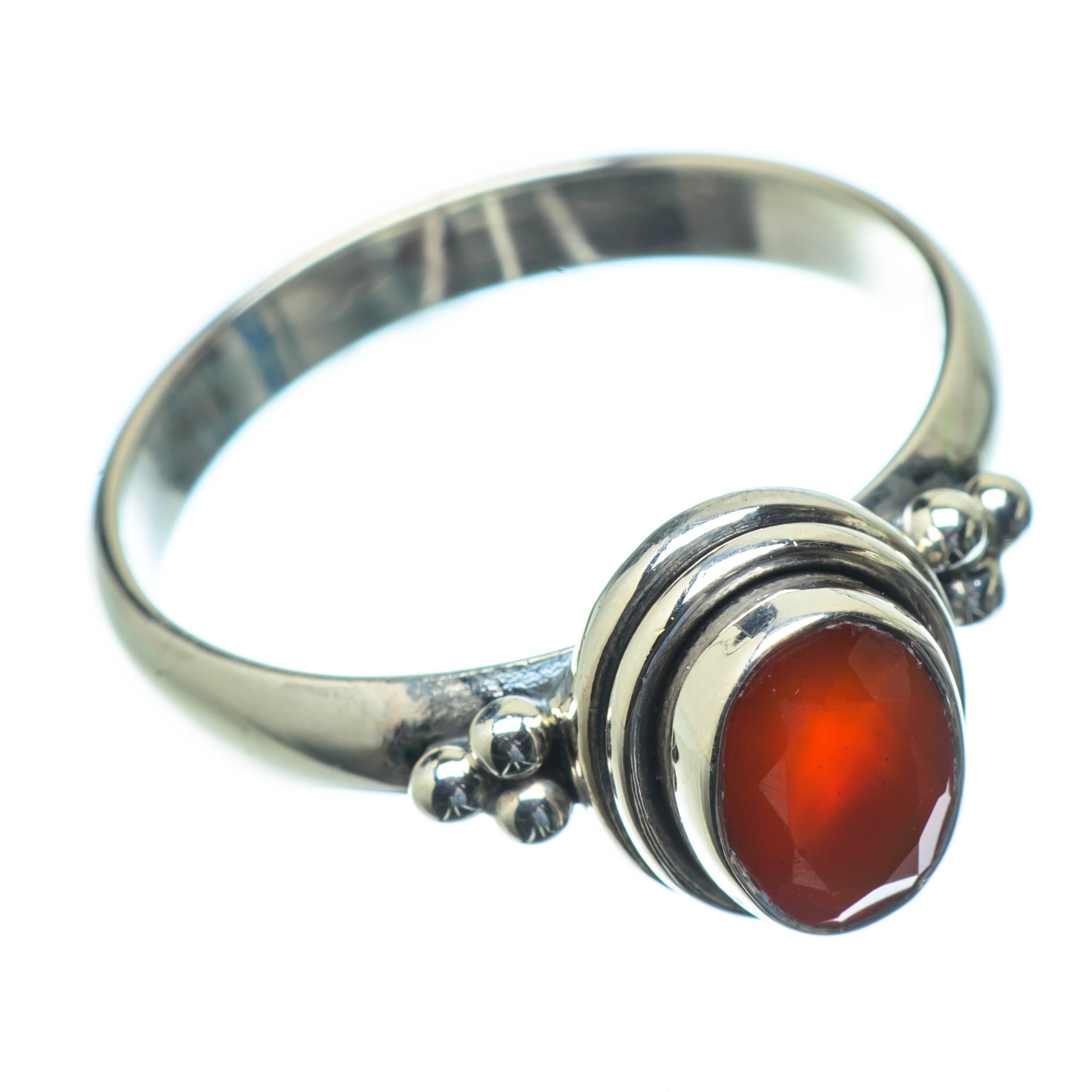 Red Onyx Rings handcrafted by Anasilvercos - RING25593