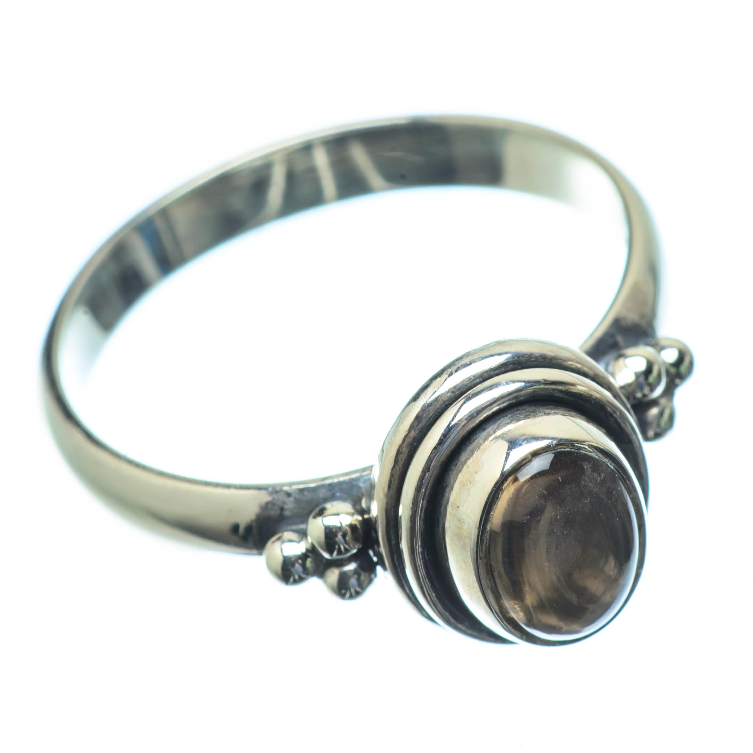 Smoky Quartz Rings handcrafted by Anasilvercos - RING25629